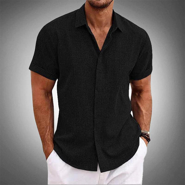 Camisa Manga Curta OLIVER 70% Linho
