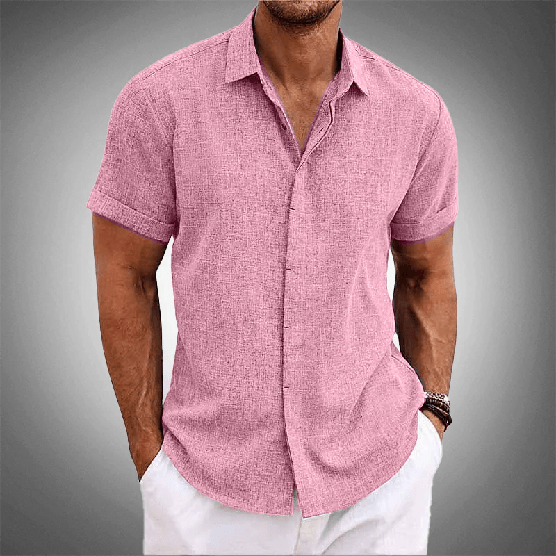 Camisa Manga Curta OLIVER 70% Linho