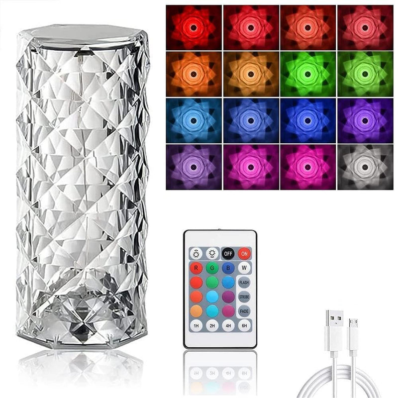 Luminária de Mesa Led Sem Fio 3-16 Cores Premium Rose
