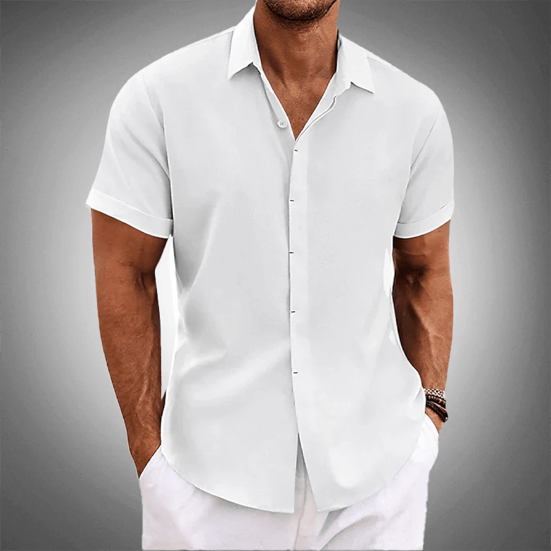 Camisa Manga Curta OLIVER 70% Linho