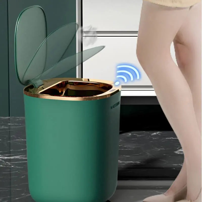 Lixeira para Banheiro e Cozinha Automática Colorida