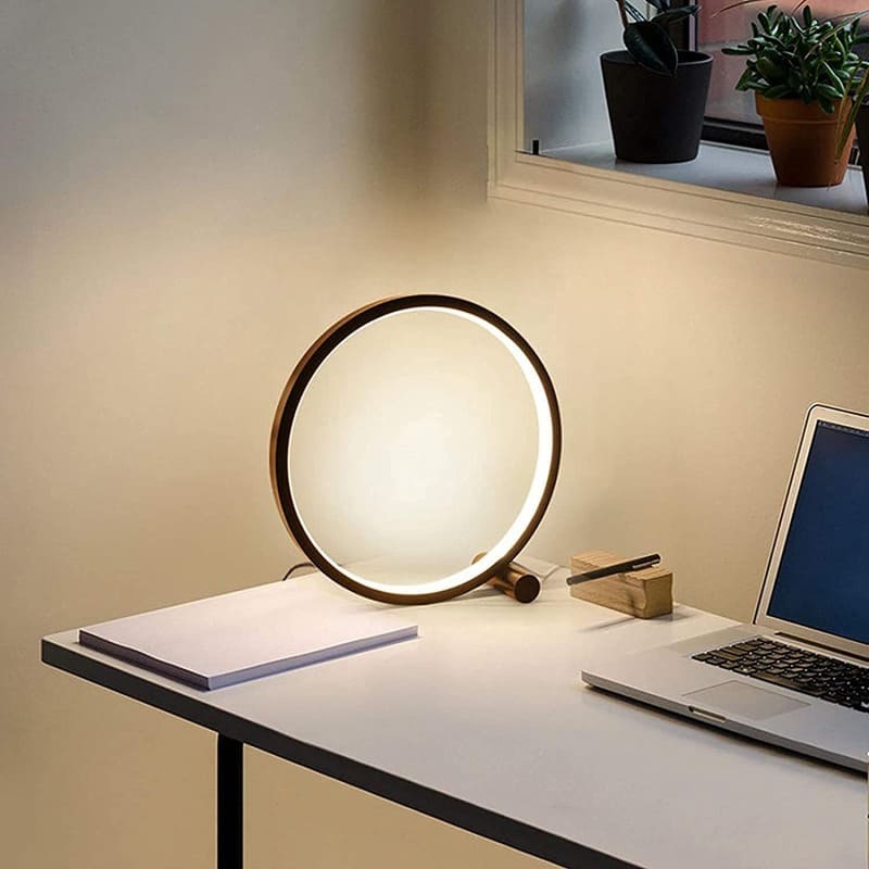 Luminária de Mesa LED USB Alumínio Moderna Touch - Ocra